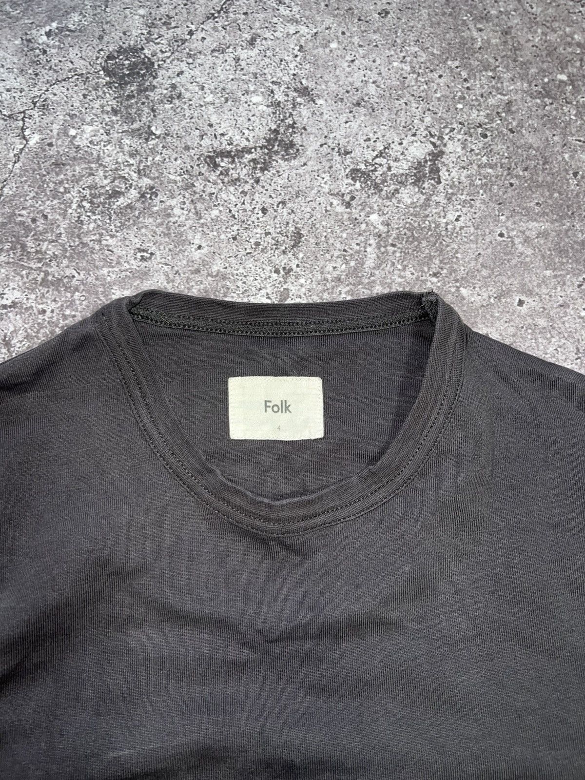 Folk × Vintage Heavy Cotton T-shirt short sleeve Folk size 4 Size US XL / EU 56 / 4 - 2 Thumbnail