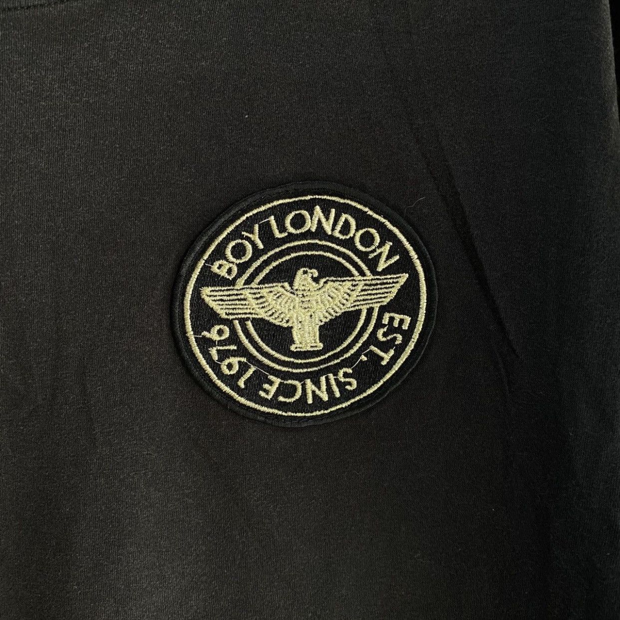 Boy London Boy London Snakeskin Spellout Eagle Logo T-Shirt Black Size US L / EU 52-54 / 3 - 6 Thumbnail