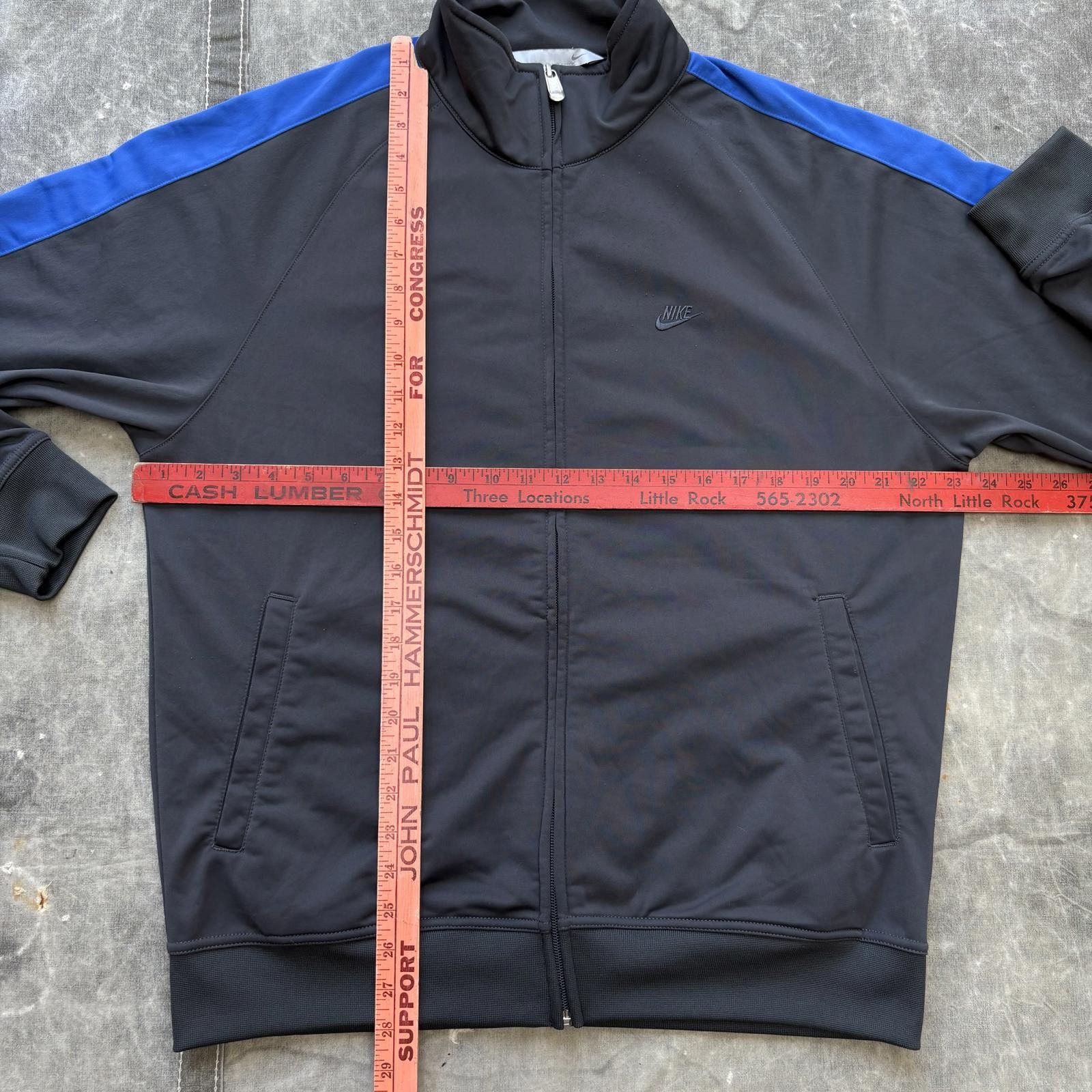 Nike Vintage Y2K Baggy Nike Sportswear Full Zip Track Jacket Size US L / EU 52-54 / 3 - 4 Thumbnail