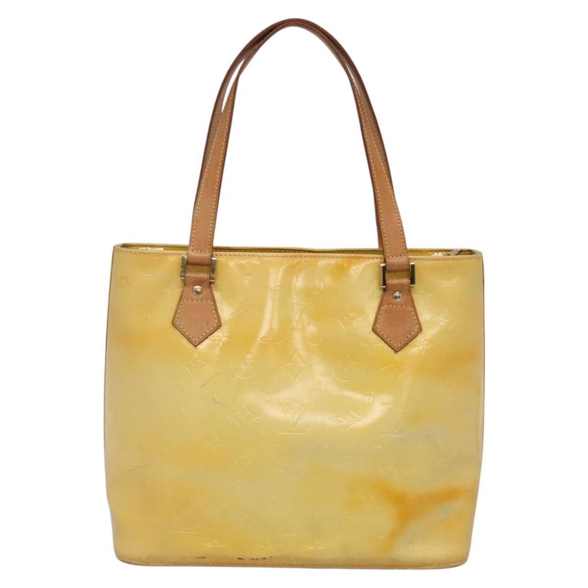 Louis Vuitton LOUIS VUITTON Monogram Vernis Houston Hand Bag Gris M91053 Size ONE SIZE - 3 Thumbnail