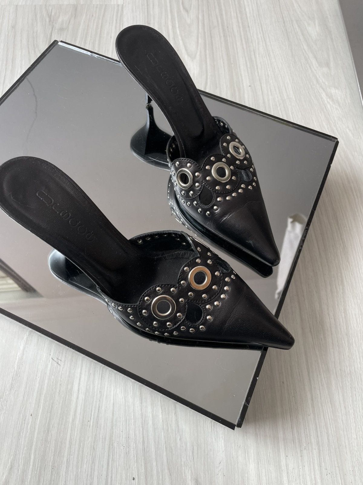 Vintage Vintage leather kitten heels Size US 6 / IT 36 - 12 Thumbnail