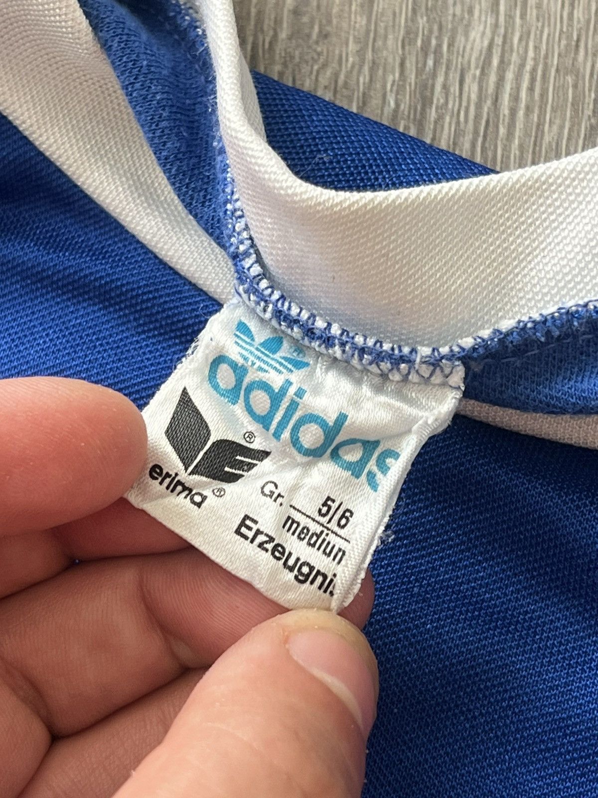 Adidas Vintage 80s Adidas Long Sleeve Jersey Made in West Germany Size US M / EU 48-50 / 2 - 12 Thumbnail