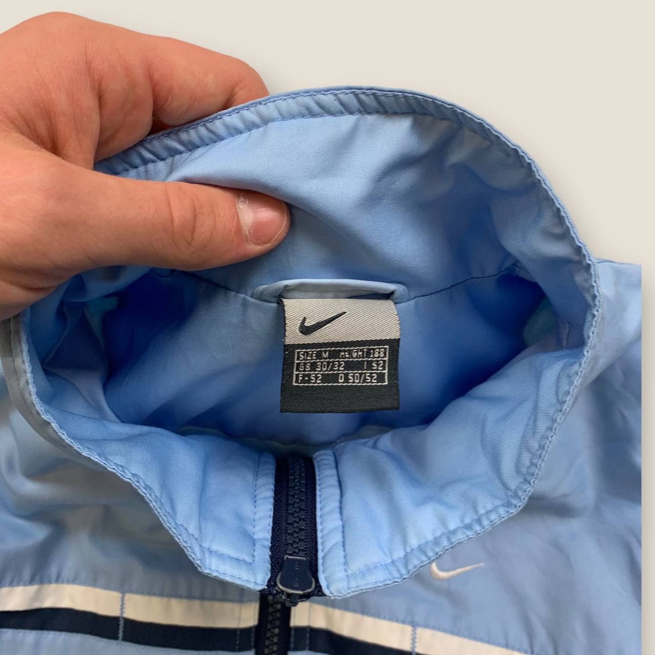 Nike Nike Y2K Baby Blue Full Zip Track Jacket Swoosh Logo Size US M / EU 48-50 / 2 - 4 Thumbnail