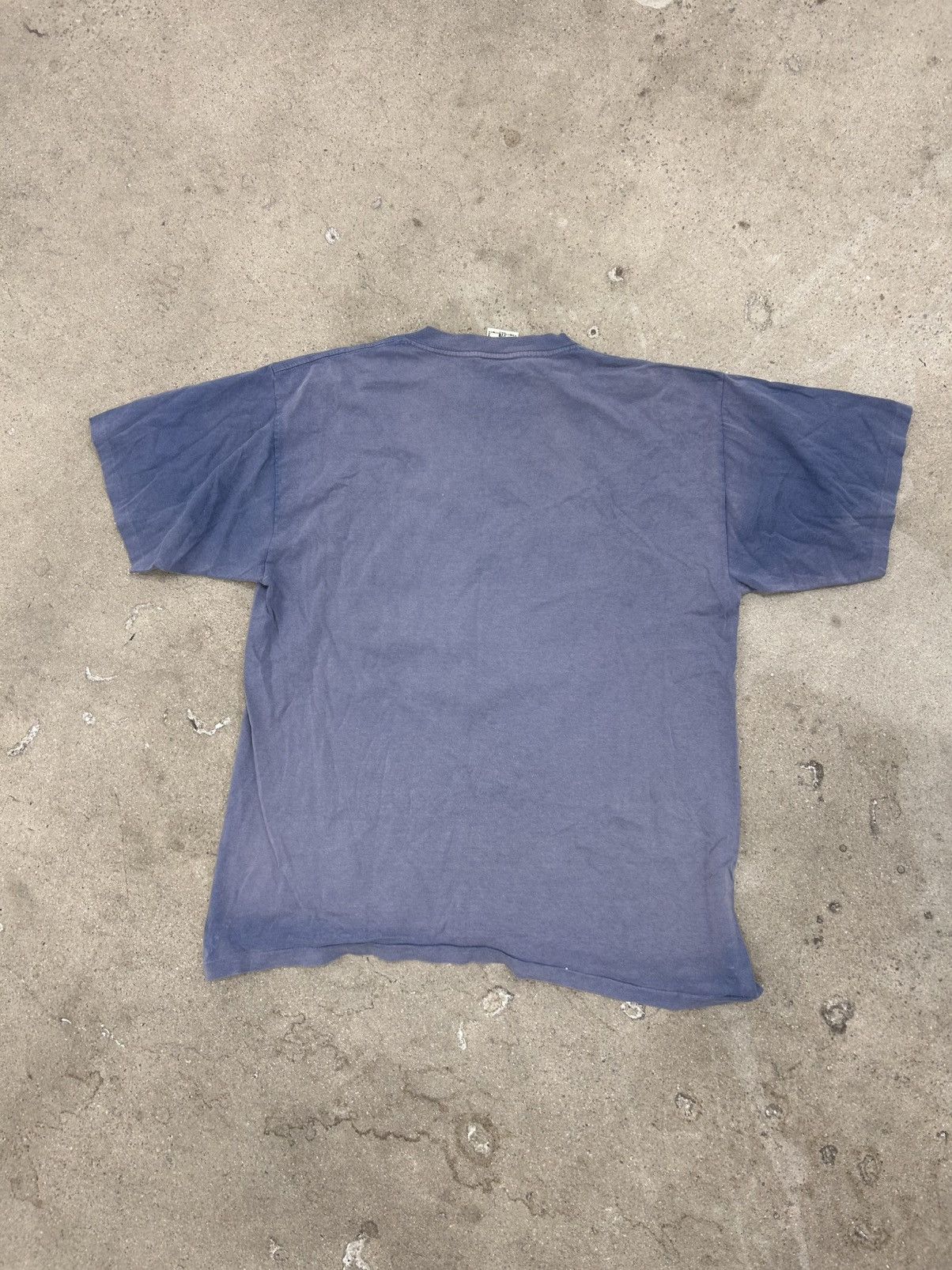 Vintage Vintage 90s Essential Sunfaded T Shirt Blue Old Tucson Size US XL / EU 56 / 4 - 4 Thumbnail