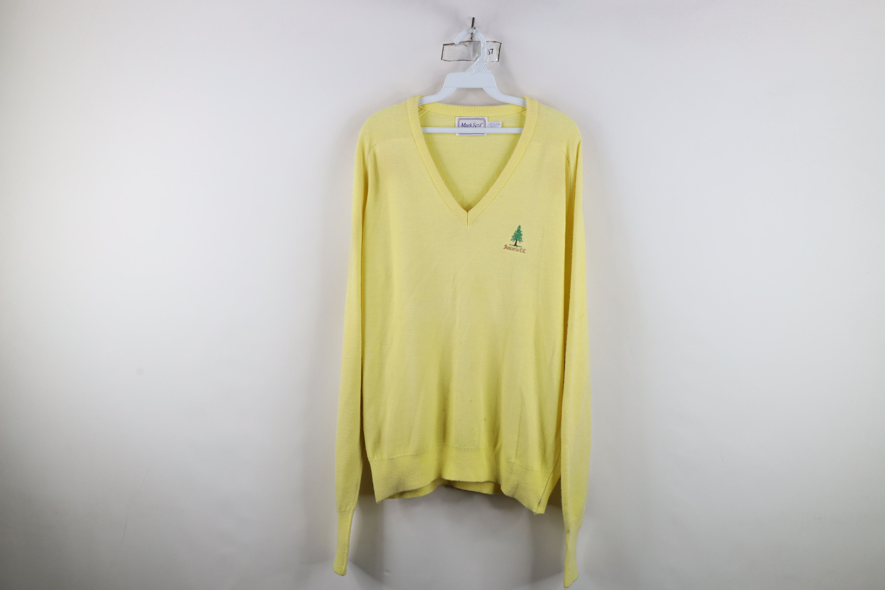 Vintage Vintage 70s Streetwear Soft Knit Golf V-Neck Sweater USA Size US L / EU 52-54 / 3 - 1 Thumbnail