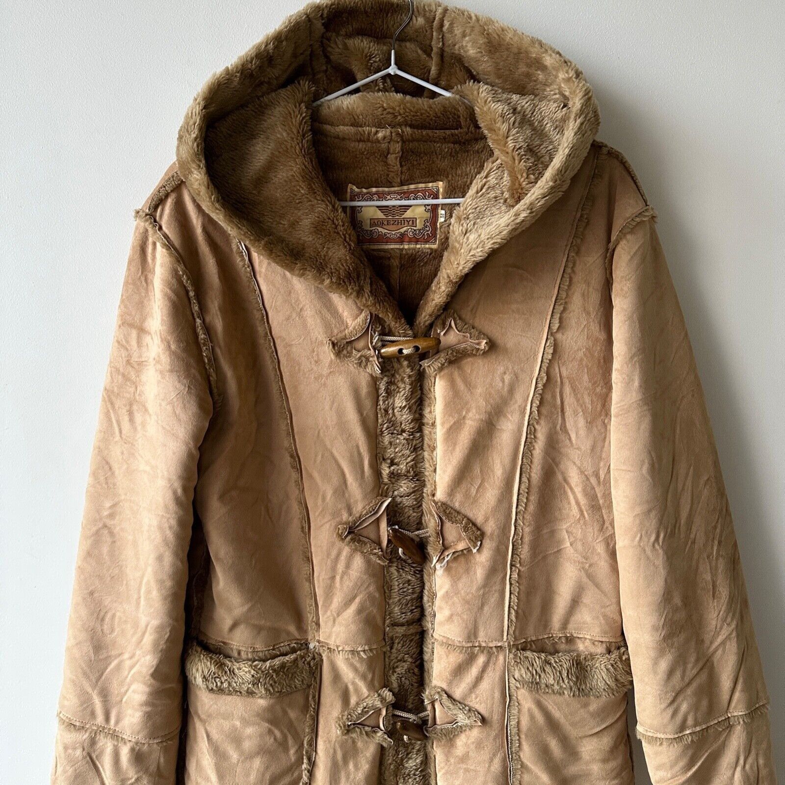 Japanese Brand Vintage Y2K Faux Shearling Long Duffle Coat 8376AC Size M / US 6-8 / IT 42-44 - 4 Thumbnail