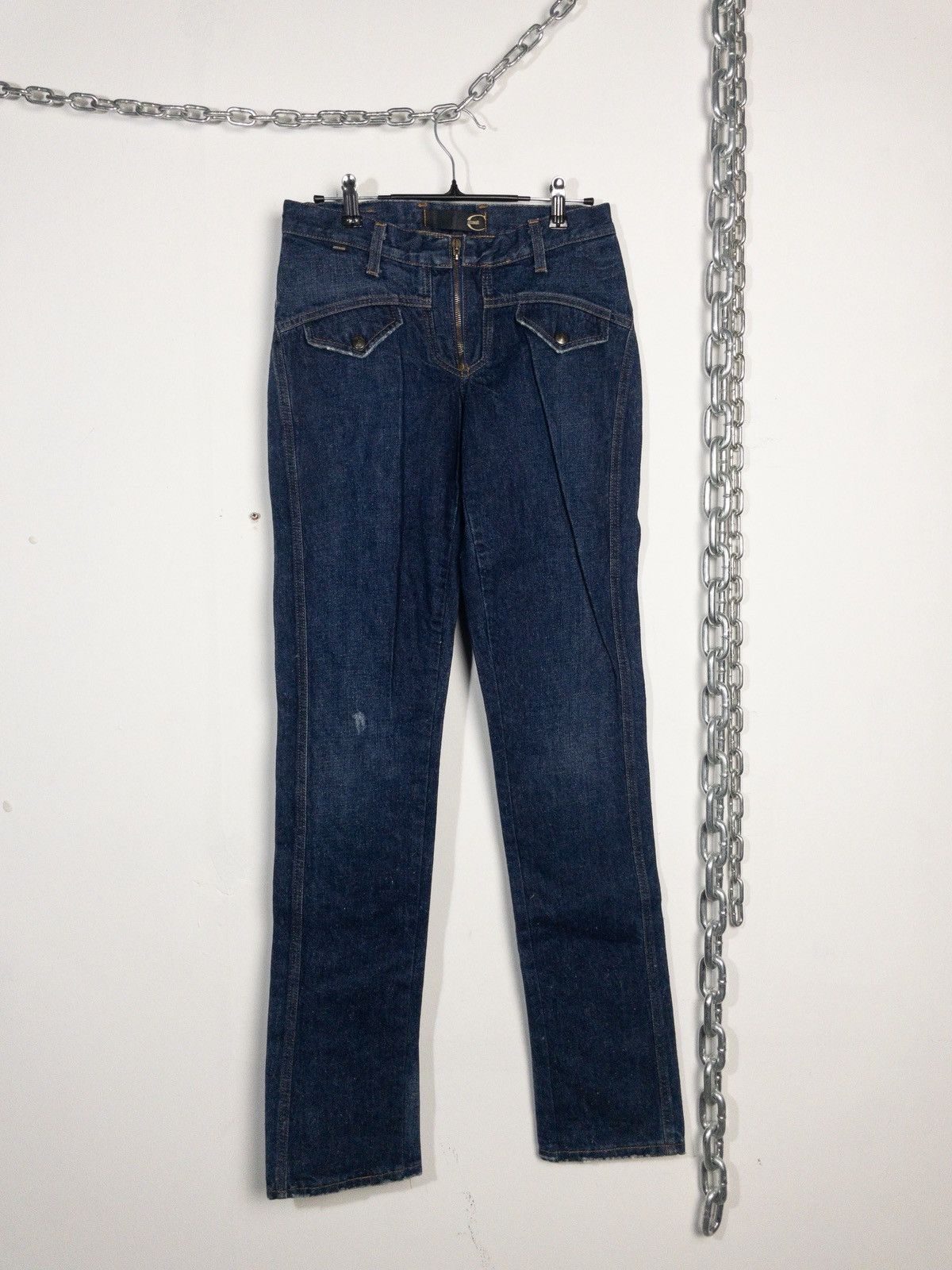 Just Cavalli Just Cavalli Straight Leg Jeans Front Facing Pockets Size US 29 - 4 Thumbnail