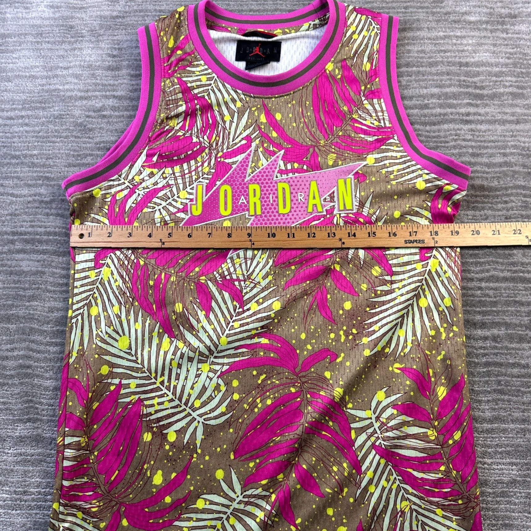Jordan Brand Jordan Tank Mens Small Purple All Over Print Floral South Beach Size US S / EU 44-46 / 1 - 7 Thumbnail