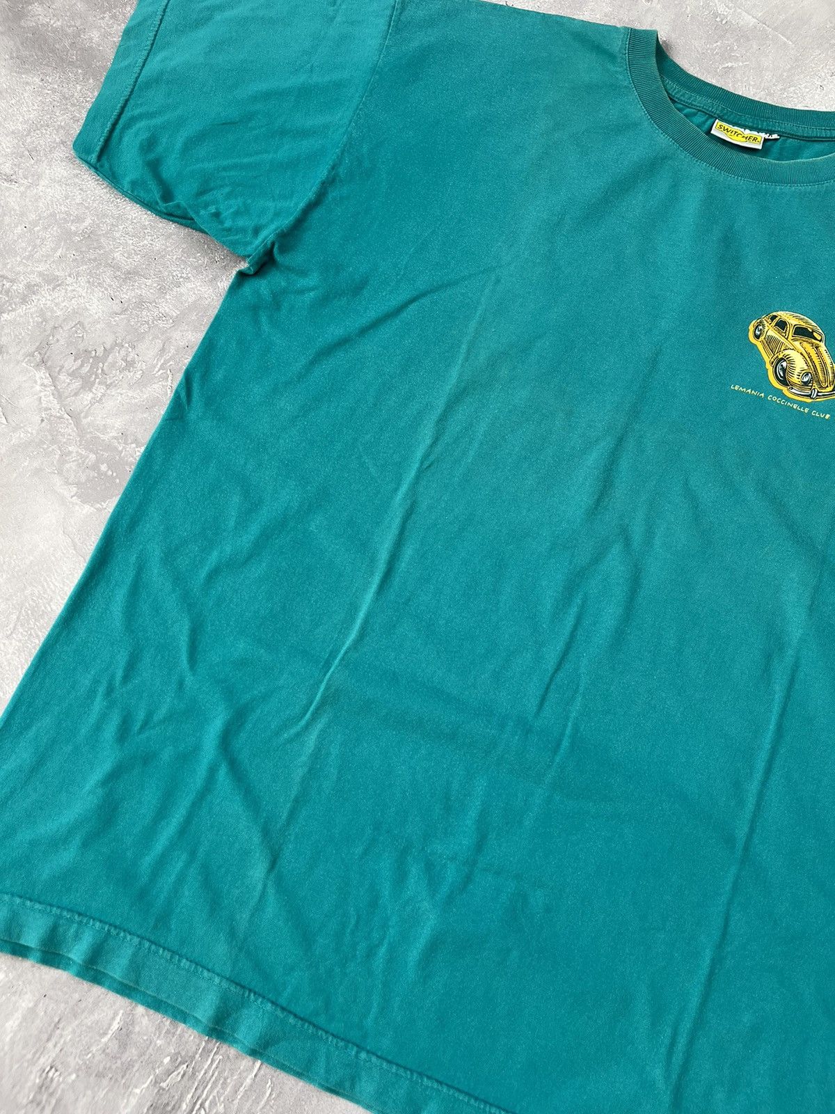 Vintage Vintage Volkswagen Beetle Lemania Coccinelle T-Shirt Green Size US XL / EU 56 / 4 - 3 Thumbnail