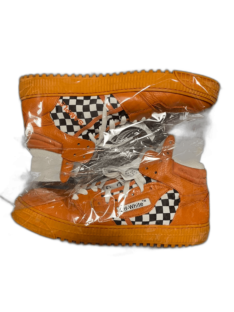 Balenciaga offwhite F1 checkered high-top shoes-2507 Size US 12 / EU 45 - 1 Thumbnail