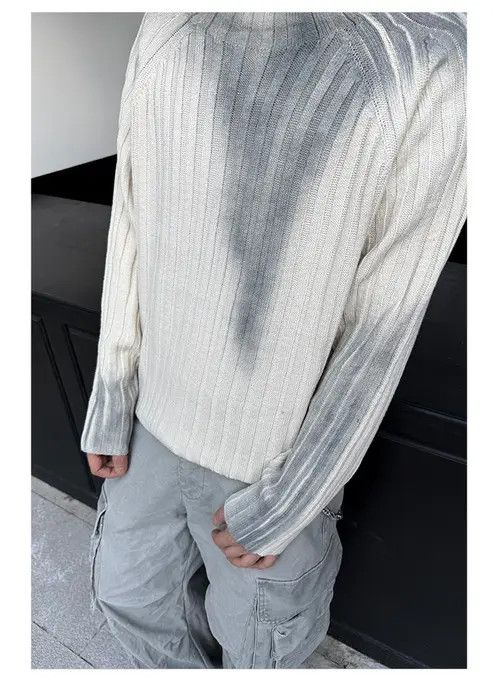 VIBE Tie Dye Stripe Knit Sweater Size US L / EU 52-54 / 3 - 8 Thumbnail