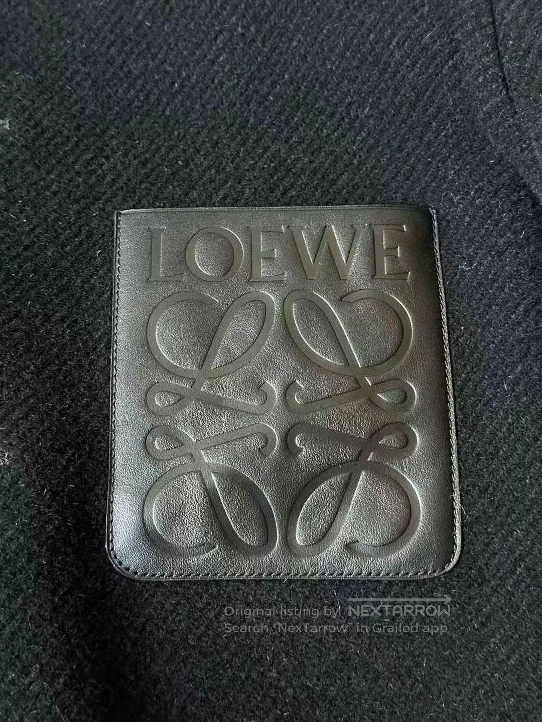Loewe loewe black wool coat with logo. Size US L / EU 52-54 / 3 - 5 Thumbnail