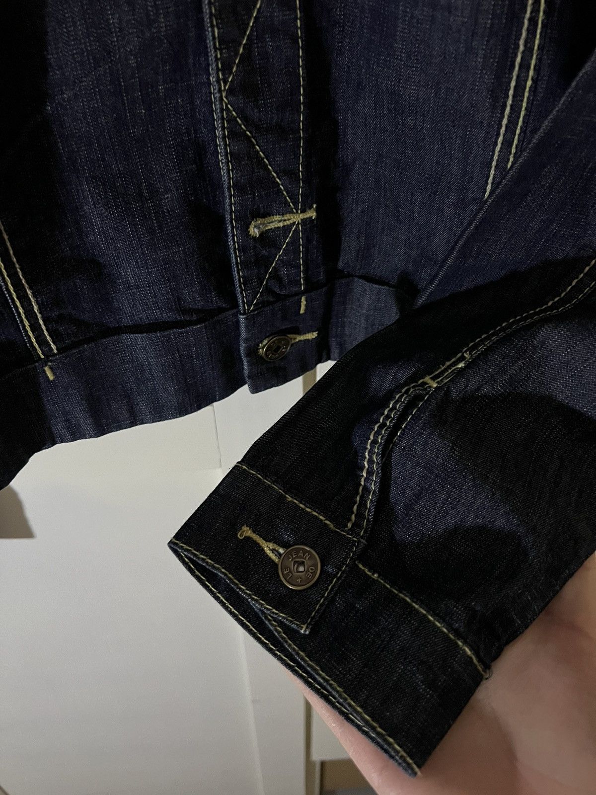 Marithe + Francois Girbaud Vintage 2000s Archive M+FG Cropped Button Up Denim Jacket Size US S / EU 44-46 / 1 - 6 Thumbnail