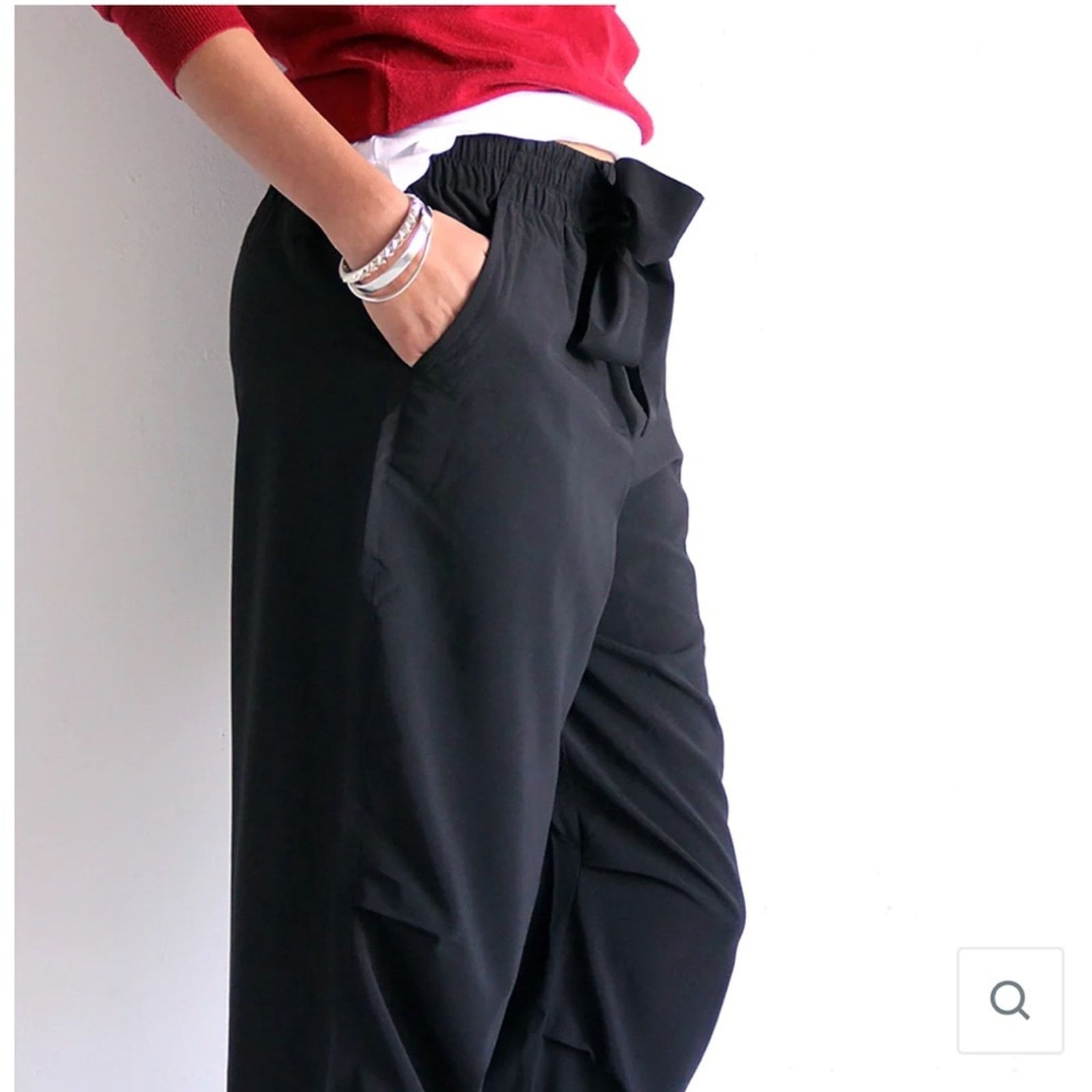 Other PASKHO SERENE ULTRA COMFORTABLE PANTS BLACK NERO Jogger Size 28" / US 6 / IT 42 - 2 Thumbnail