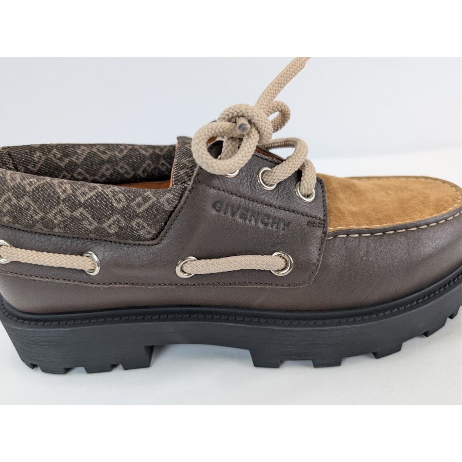 Givenchy o1rshd1 Storm Leather Boat Boots in Chocolate Size US 10 / EU 43 - 5 Thumbnail