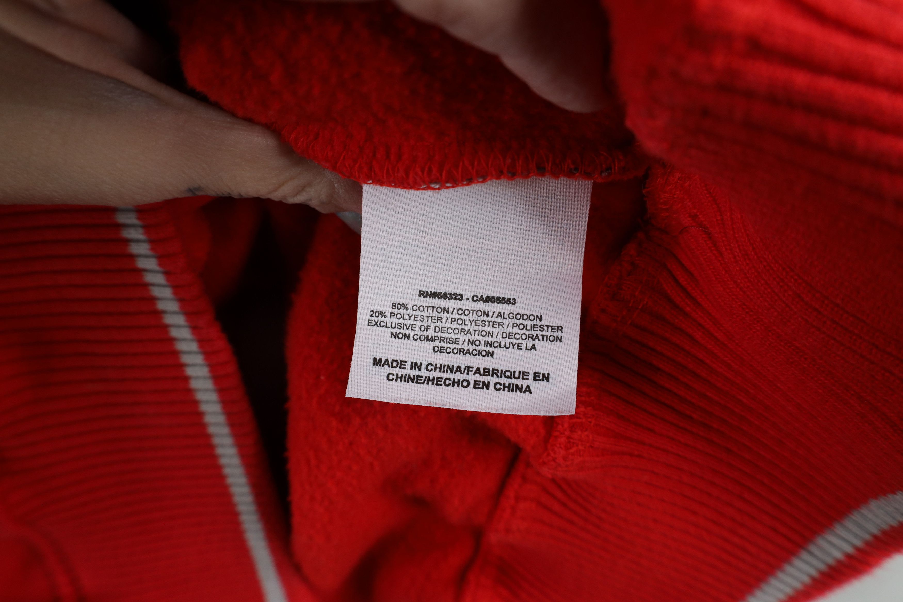 Nike × Vintage Vintage Nike Swoosh Ohio State University Sweatshirt Red Size US XL / EU 56 / 4 - 15 Thumbnail