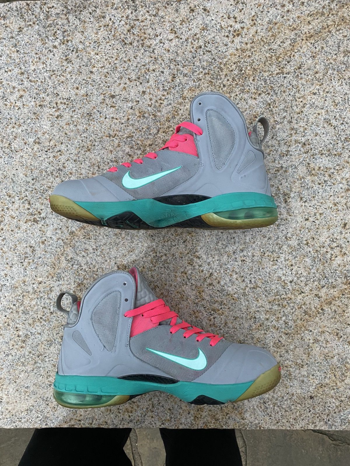 Nike Nike Lebron 9 Elite South Beach Gry 516958-001 Men SZ 10 Size US 10 / EU 43 - 2 Thumbnail