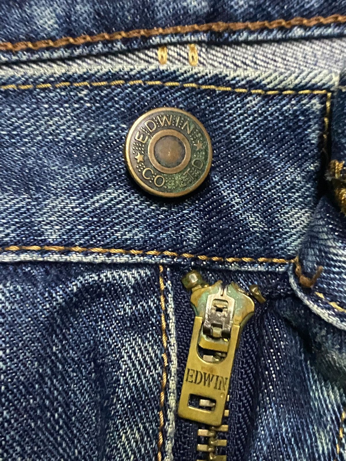 Junya Watanabe Vintage Japanese Brand Edwin 404 Grunge Distressed Loose Size US 34 / EU 50 - 8 Thumbnail