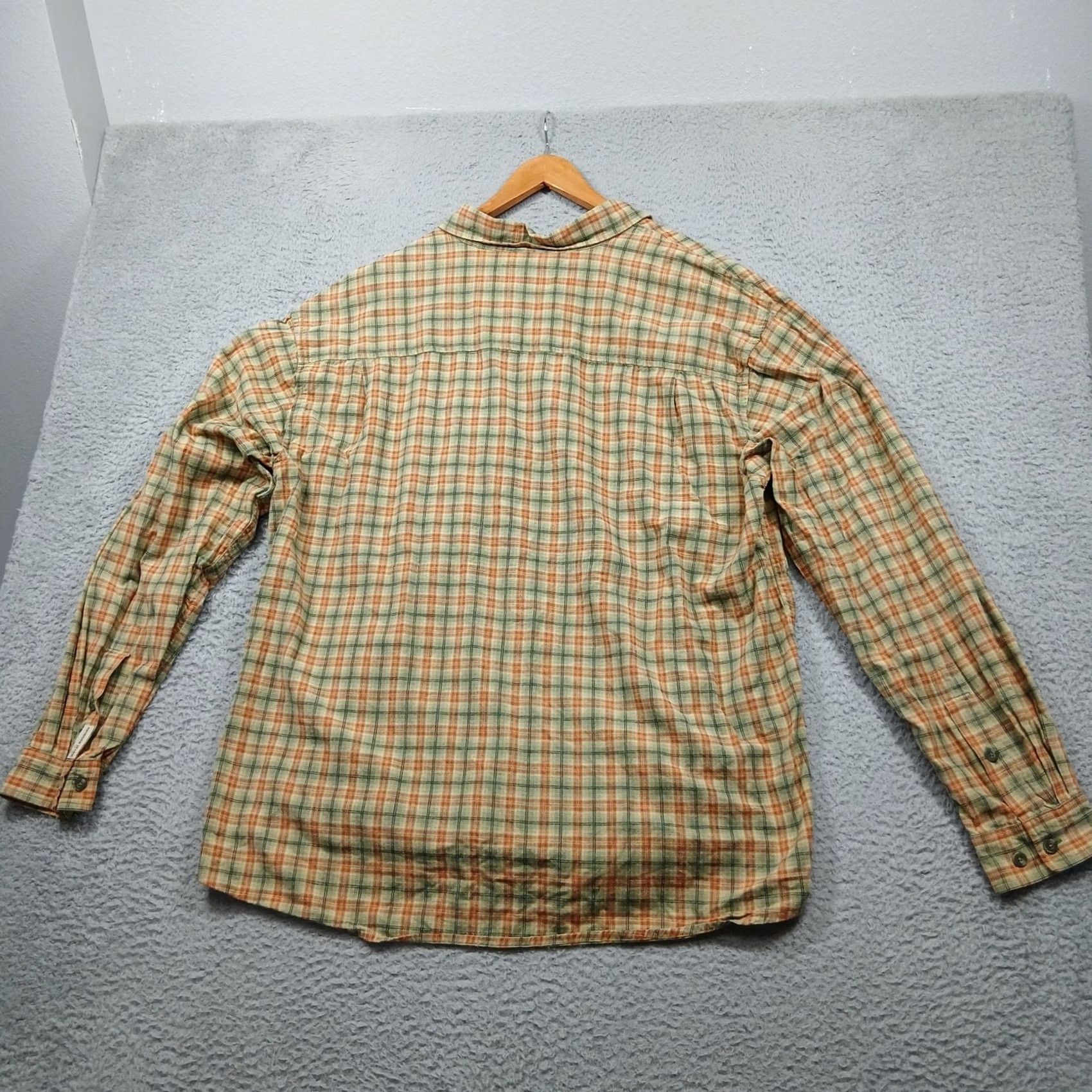 Royal Robbins Royal Robbins Plaid Shirt Men's XXL Green Orange Cotton Button Down Size US XXL / EU 58 / 5 - 3 Thumbnail