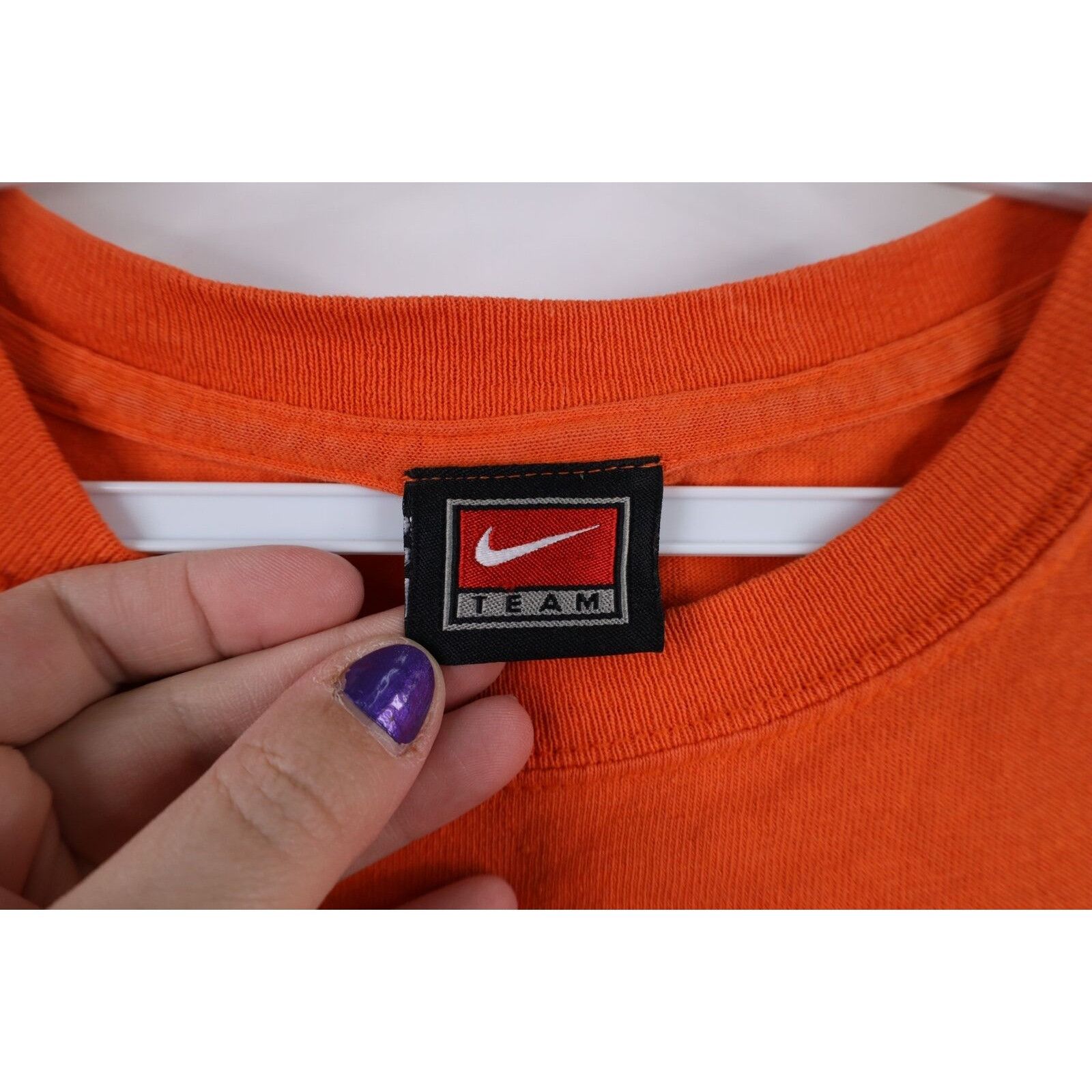 Nike × Vintage Vintage Nike Travis Scott Mini Swoosh Detroit Tigers T-Shirt Size S / US 4 / IT 40 - 4 Thumbnail