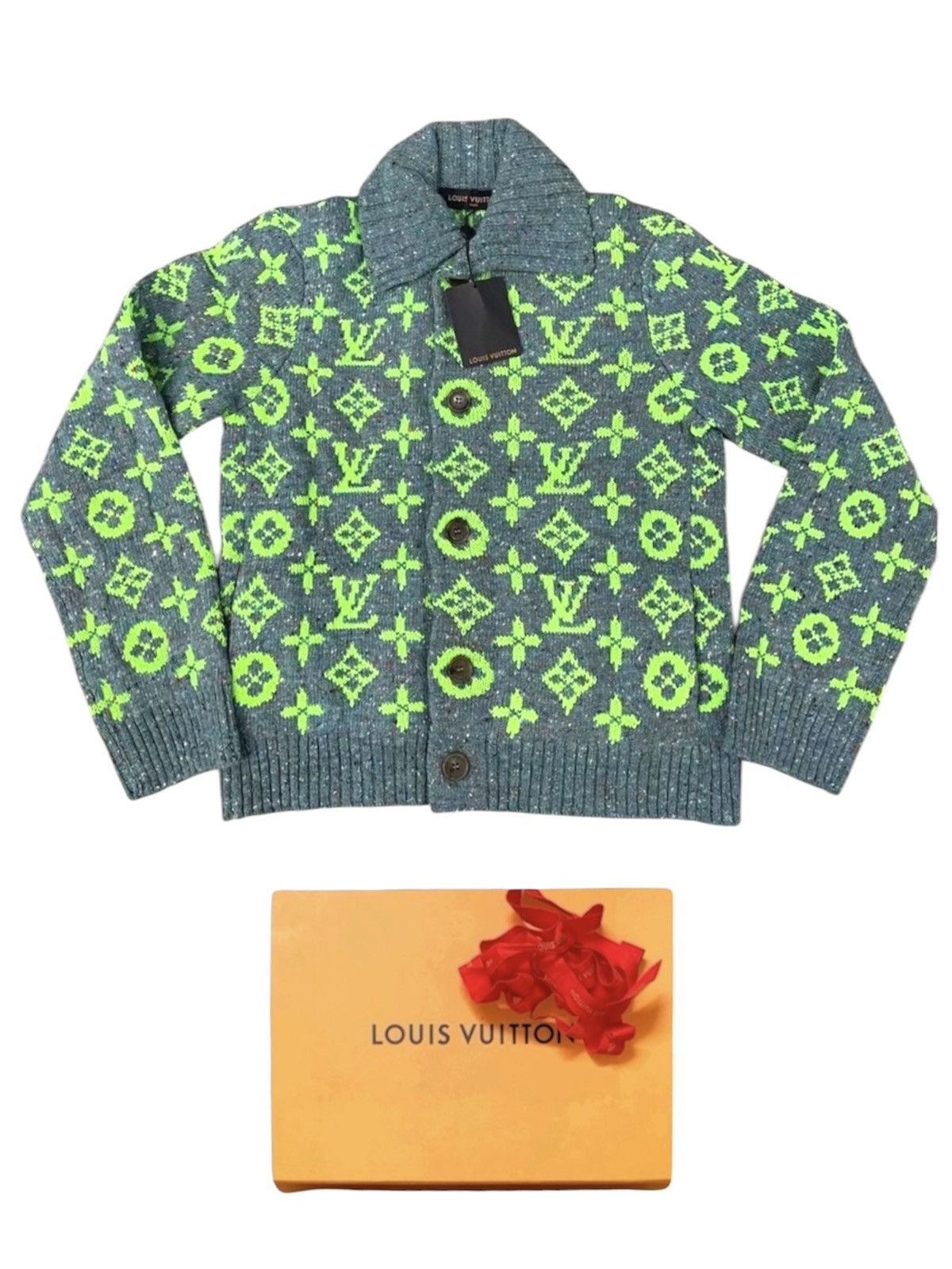 Louis Vuitton Louis Vuitton x Virgil Abloh M Monogram Cardigan Jacket Size US M / EU 48-50 / 2 - 1 Thumbnail