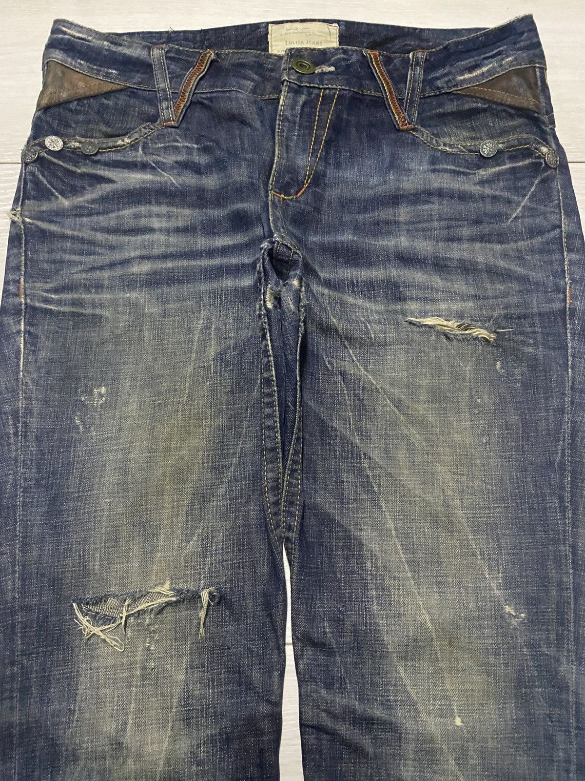 Undercover Japanese Brand Lolita Punk Hybrid Flare Jeans Size US 34 / EU 50 - 3 Thumbnail