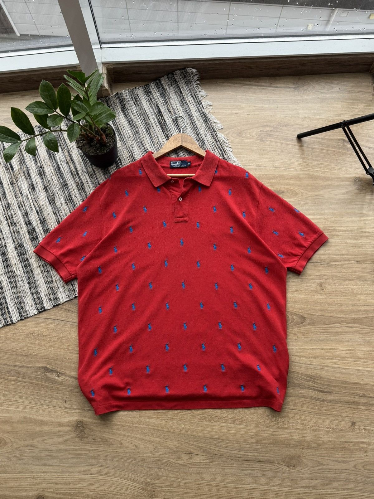 Polo Ralph Lauren POLO RALPH LAUREN MONOGRAM LOGO RED RELAXED POLO T-SHIRT Size US XL / EU 56 / 4 - 2 Thumbnail