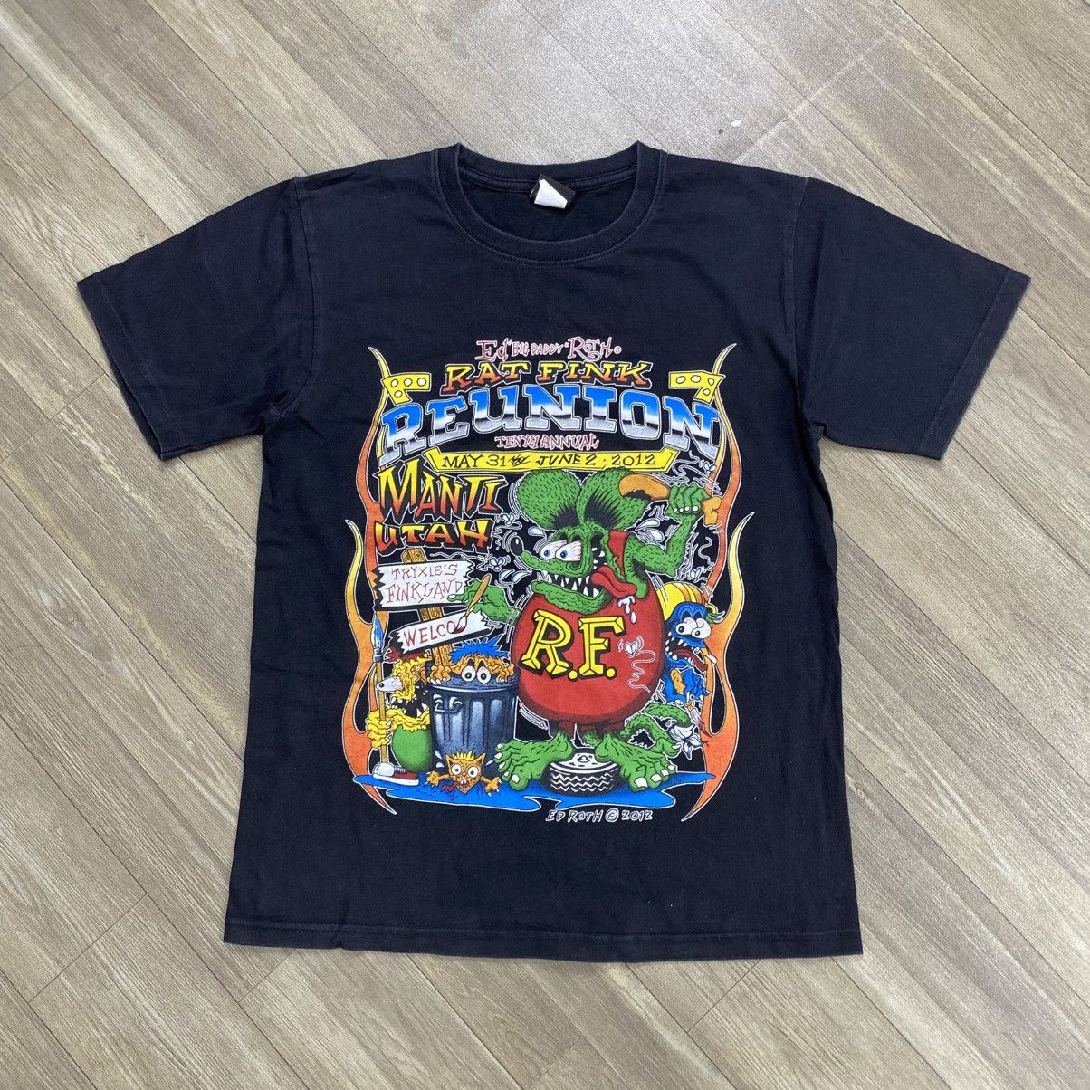 Japanese Brand 2012 Rat Fink Hot Rod Reunion Manti Utah Graphic Tee Size US S / EU 44-46 / 1 - 1 Thumbnail