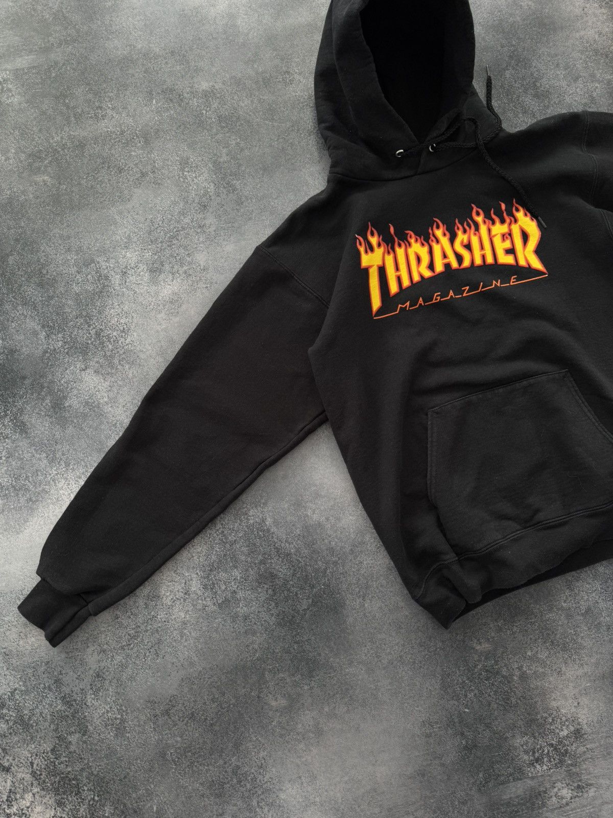 Thrasher Crazy Vintage Y2K Thrasher Hoodie 26 Heavyweight Skater Boxy Size US S / EU 44-46 / 1 - 5 Thumbnail