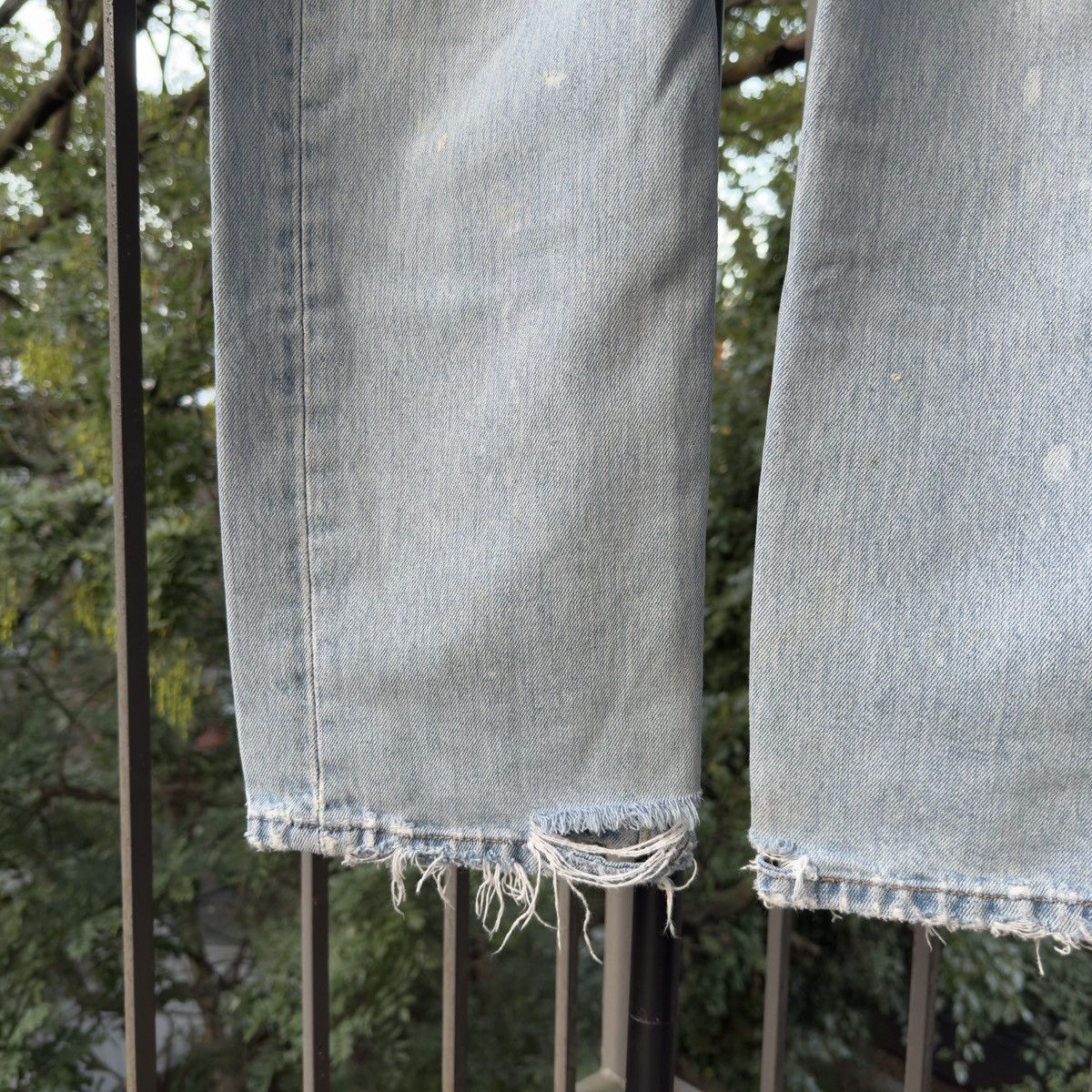 Levi's Levi's 501 Thrashed Faded Repaired Jeans ERD Grunge Chrome Size US 33 - 10 Thumbnail