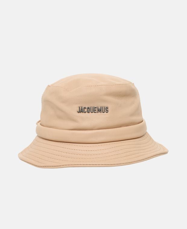 Leather bucket hat