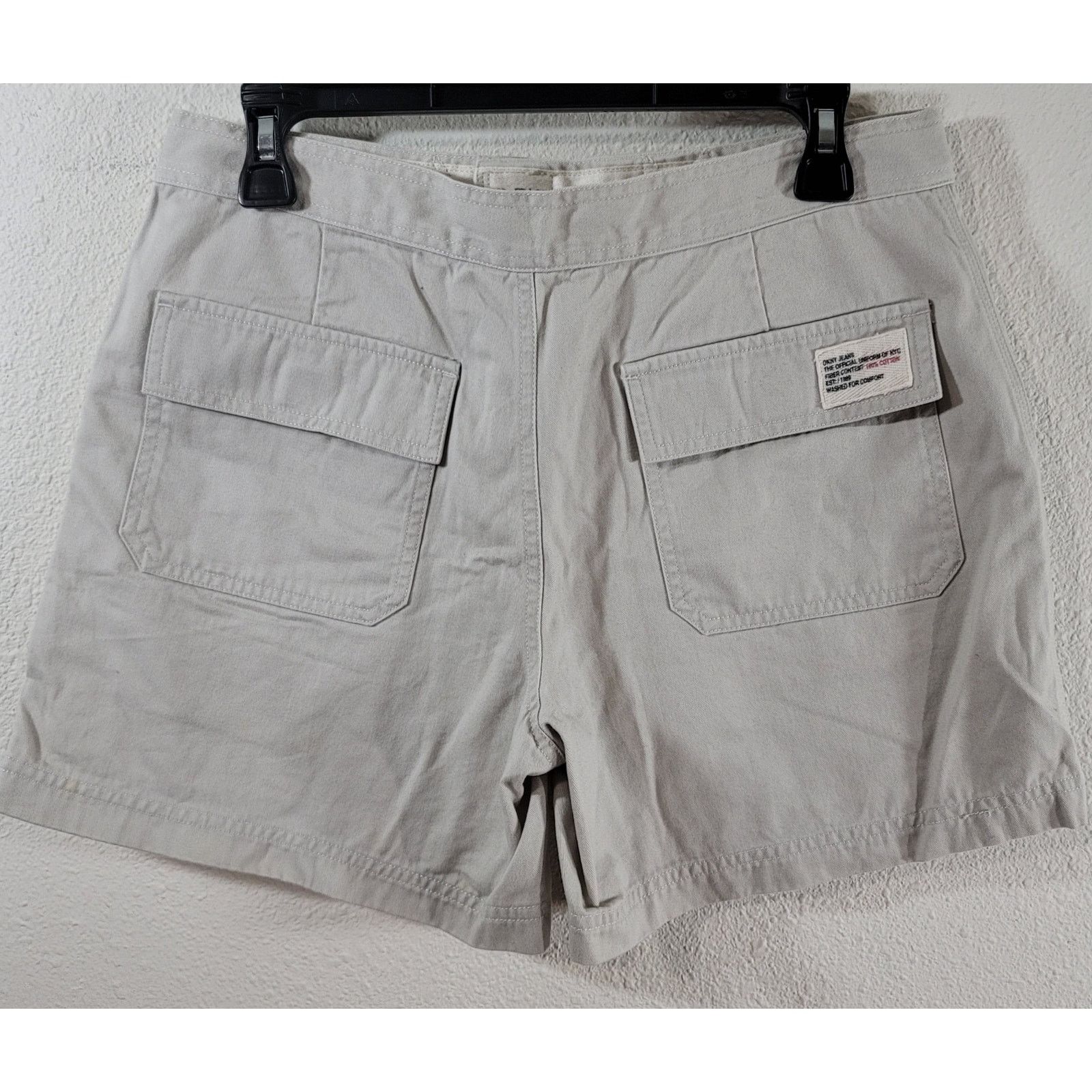 DKNY DKNY Tan Beige Flat Front Khaki Shorts Medium Lightweight Size 30" / US 8 / IT 44 - 3 Thumbnail