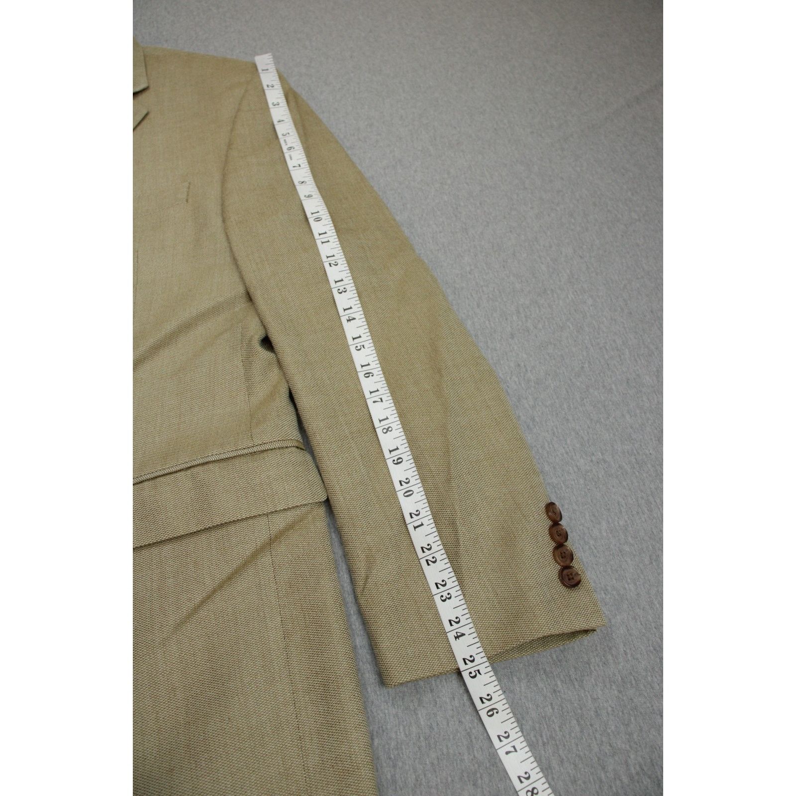 Lauren Ralph Lauren Lauren Ralph Lauren Blazer Mens Size 42R Beige Silk Wool Size 42R - 8 Thumbnail