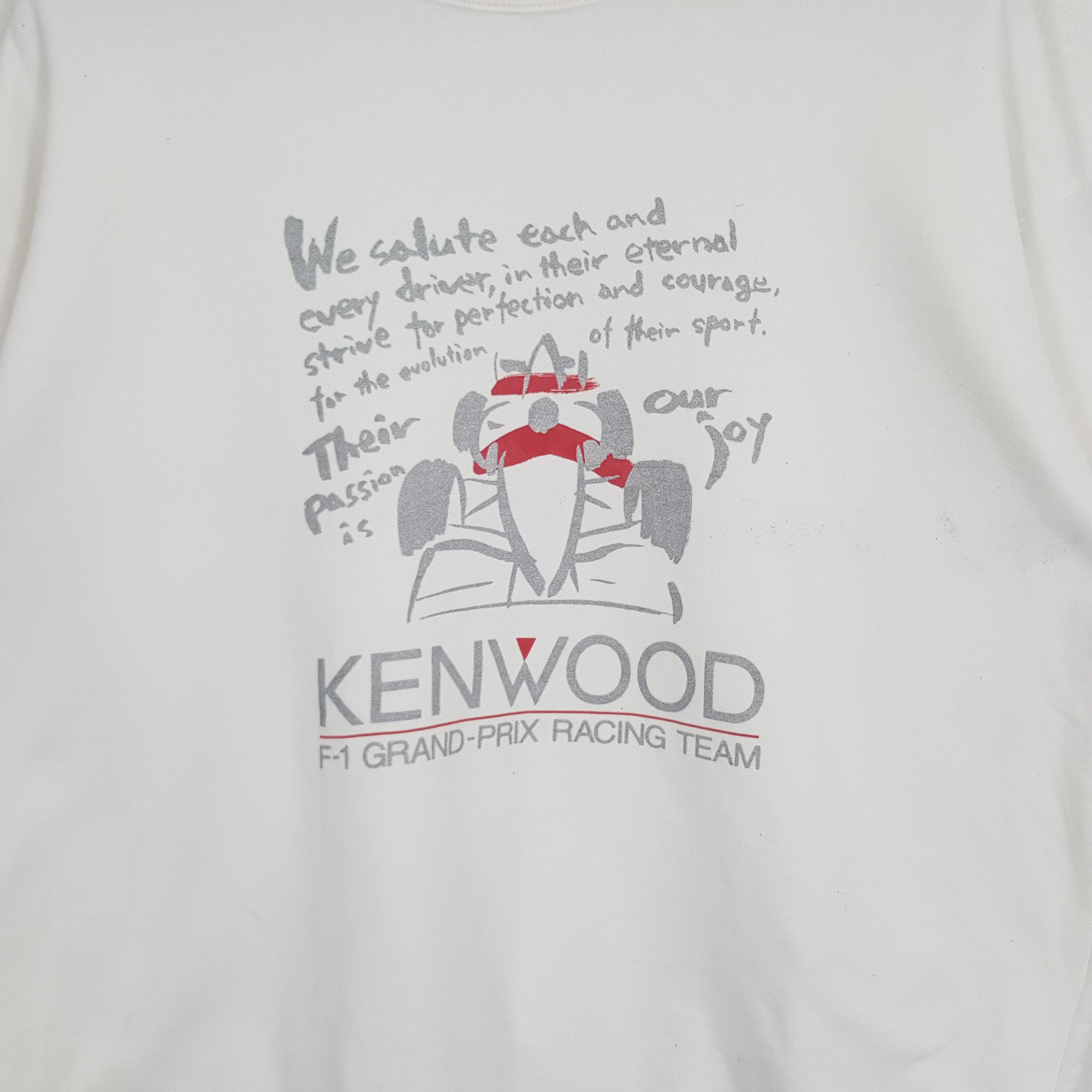 Vintage Vintage Kenwood Formula One Grand Prix Racing Sweatshirt Size US M / EU 48-50 / 2 - 2 Thumbnail