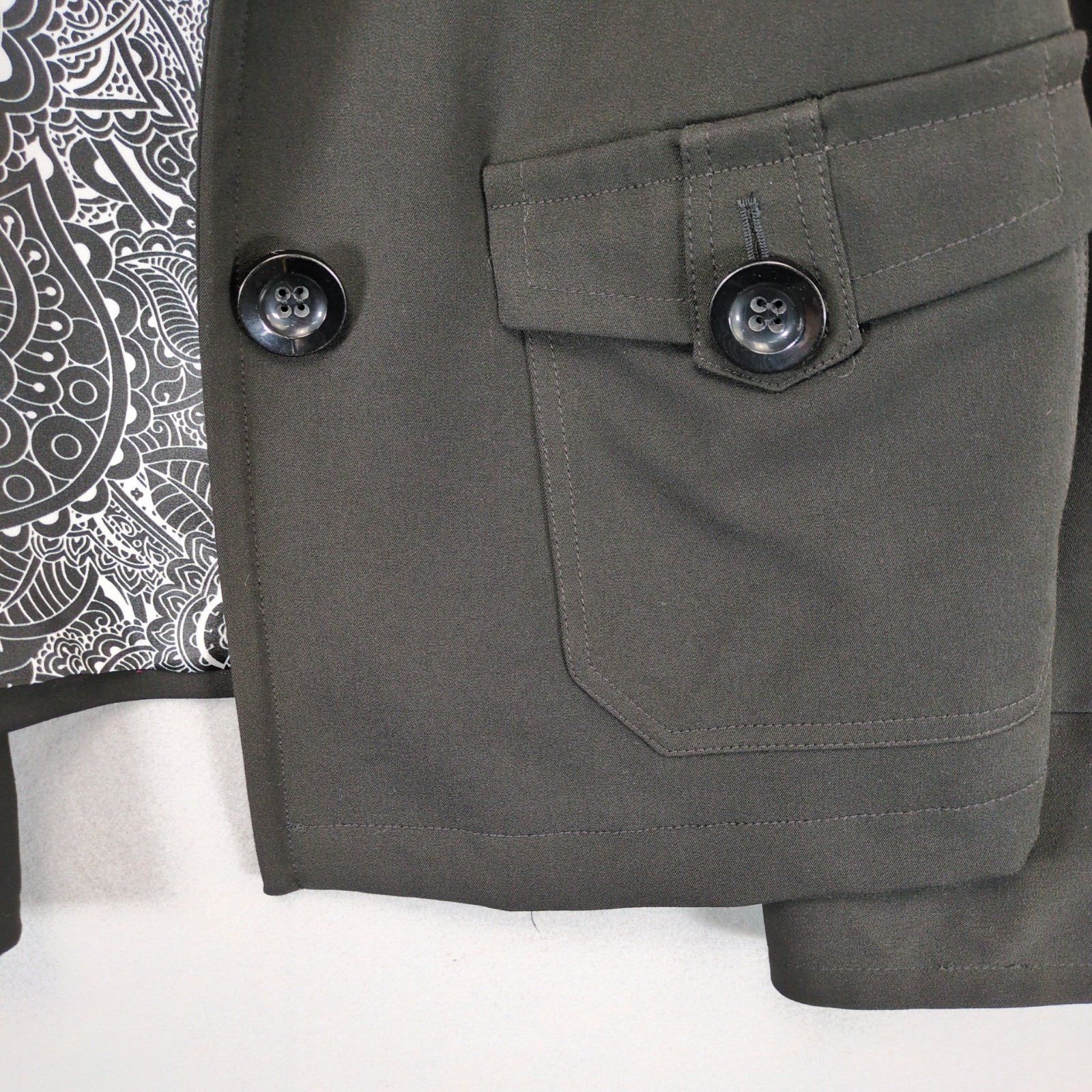 Other Penta Women's 12 Black Peacoat Jacket, Big Buttons Made USA Size XL / US 12-14 / IT 48-50 - 5 Thumbnail