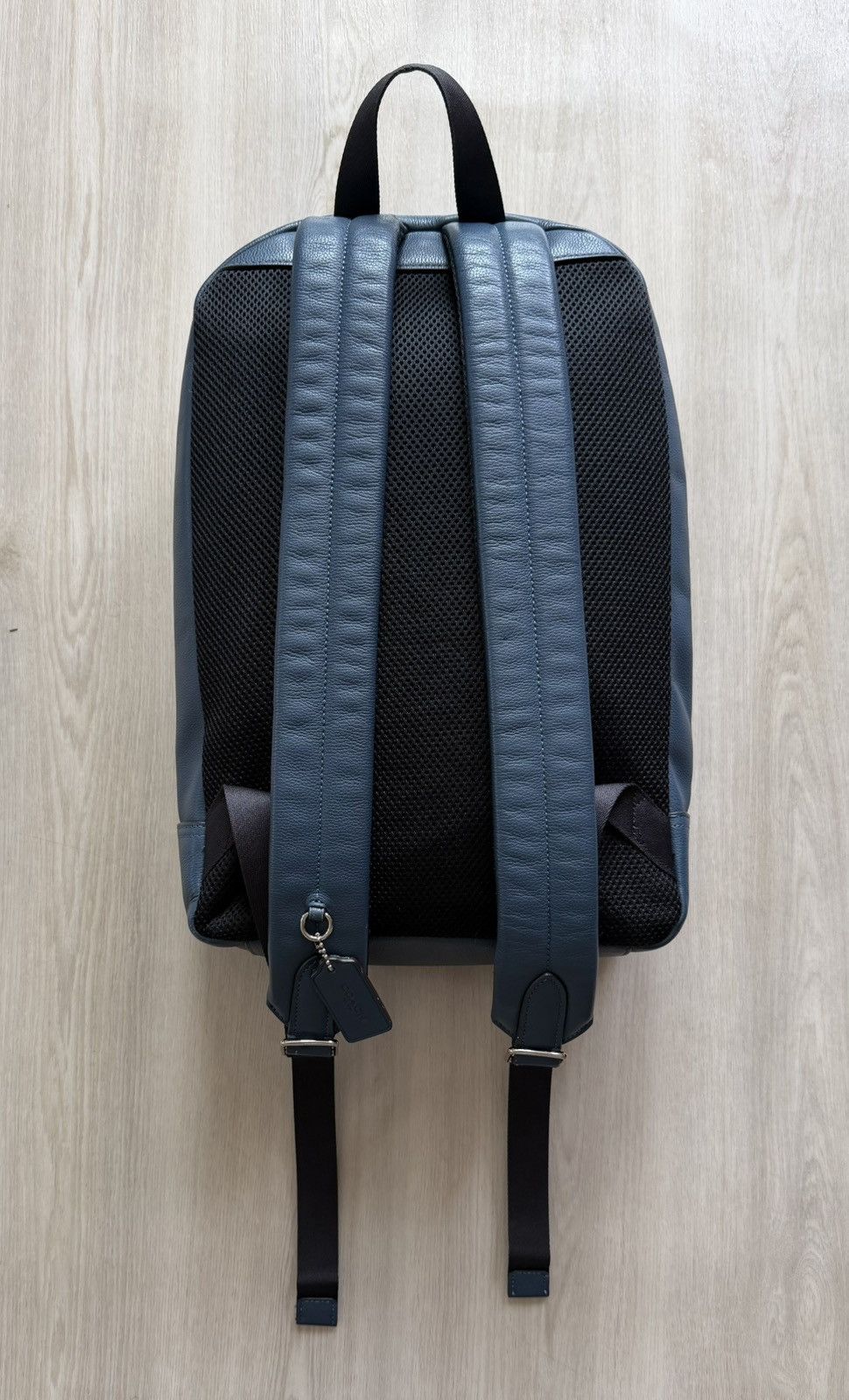 Coach Coach Charles Slim Backpack Navy Leather Used Backpack Bag Size ONE SIZE - 6 Thumbnail