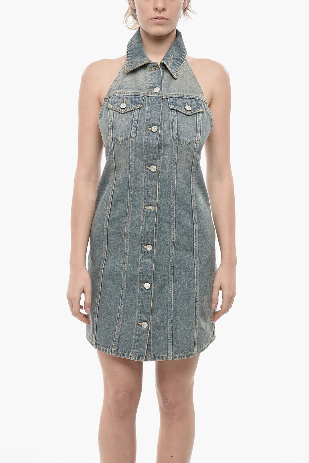 Givenchy og1mm0326 Vintage-Wash Denim in Light Blue Size S / US 4 / IT 40 - 4 Thumbnail