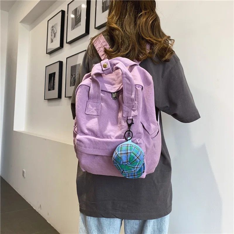 Japanese Brand Purple Backpack Size ONE SIZE - 2 Thumbnail