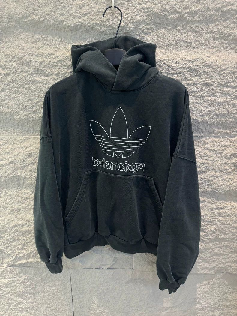 Balenciaga Balenciaga Joint Logo printed hooded pullover long sleeve Size US M / EU 48-50 / 2 - 1 Thumbnail