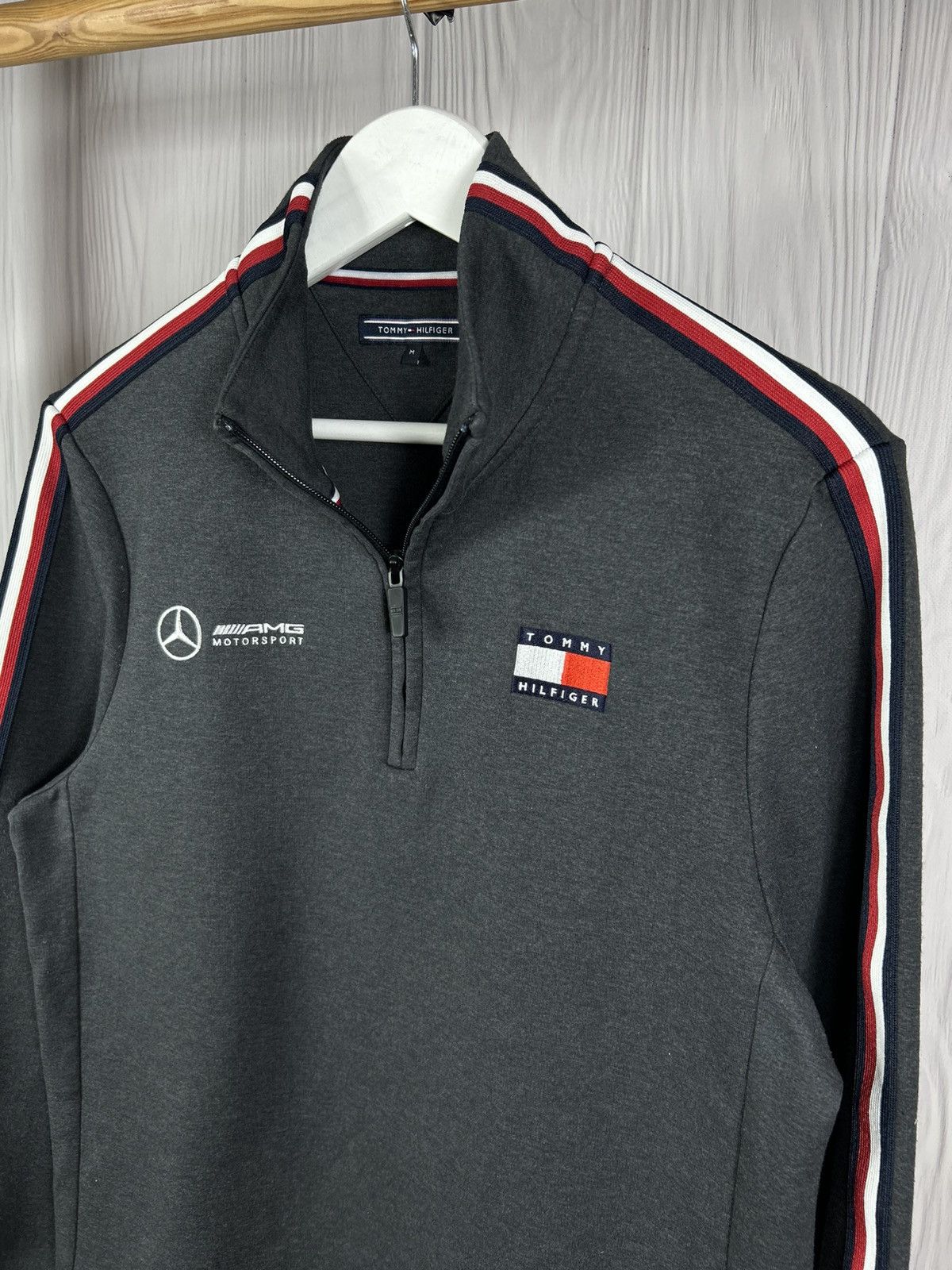 Tommy Hilfiger Tommy Hilfiger Mercedes Benz AMG Petronas 1/3 Zip Sweatshirt Size US M / EU 48-50 / 2 - 3 Thumbnail