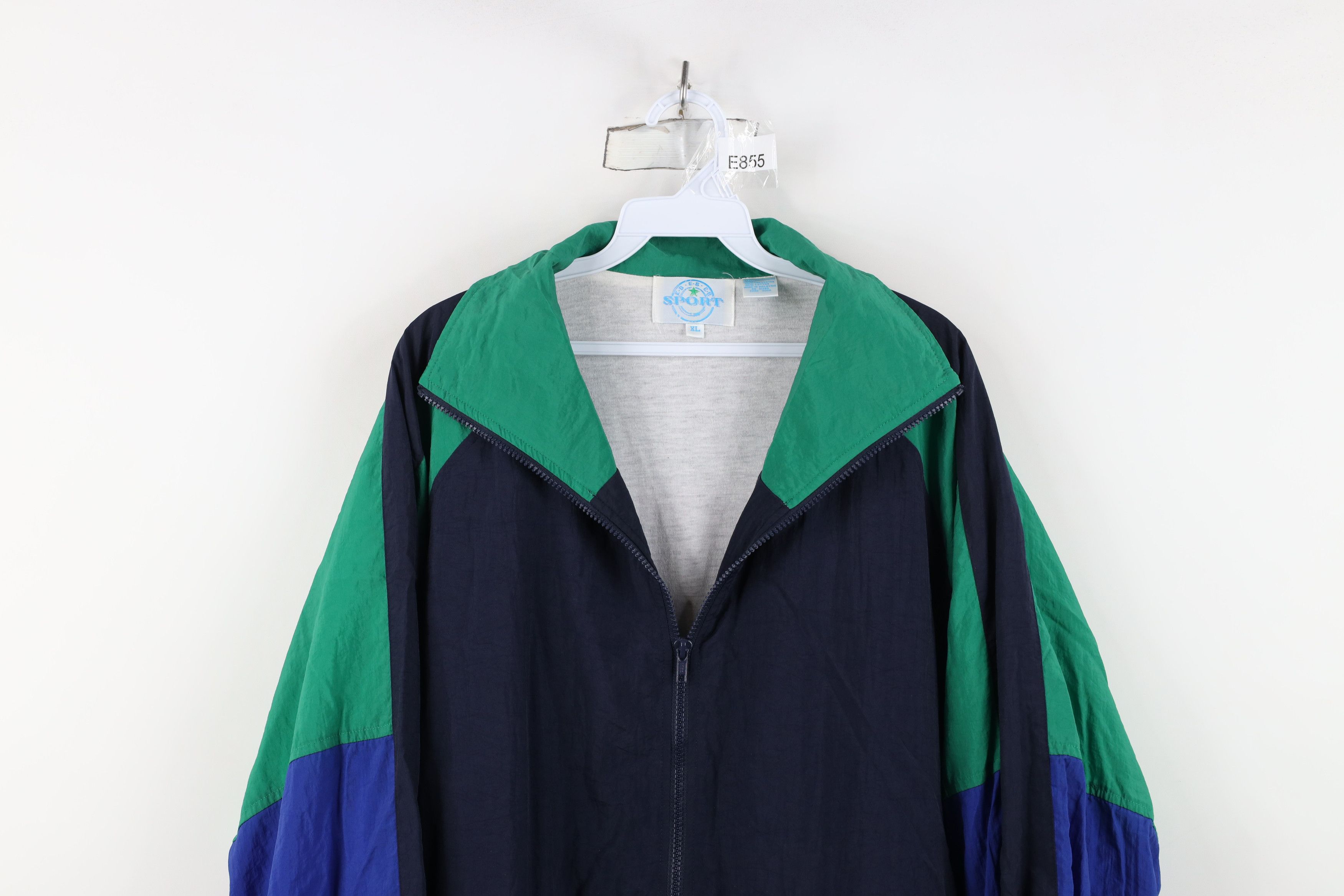 Vintage Vintage 90s Streetwear Lined Full Zip Windbreaker Jacket Size US XL / EU 56 / 4 - 2 Thumbnail