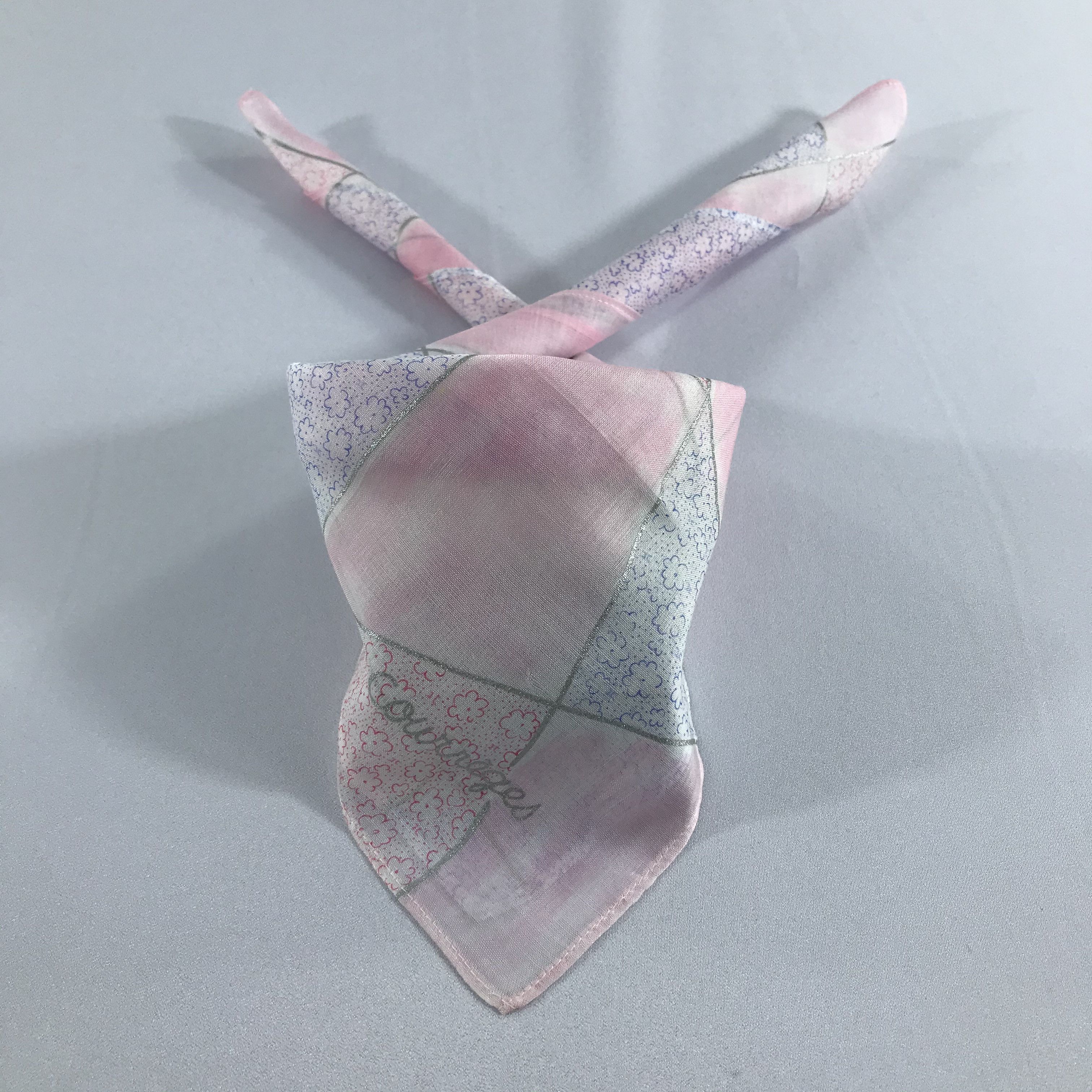 Courreges Courreges Abstract Handkerchief Neckerchief Bandana H1122 Size ONE SIZE - 2 Thumbnail