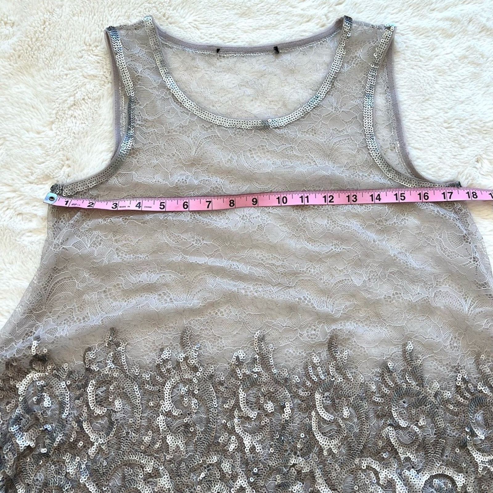 Other Women sheer top with sequins size S Size S / US 4 / IT 40 - 4 Thumbnail