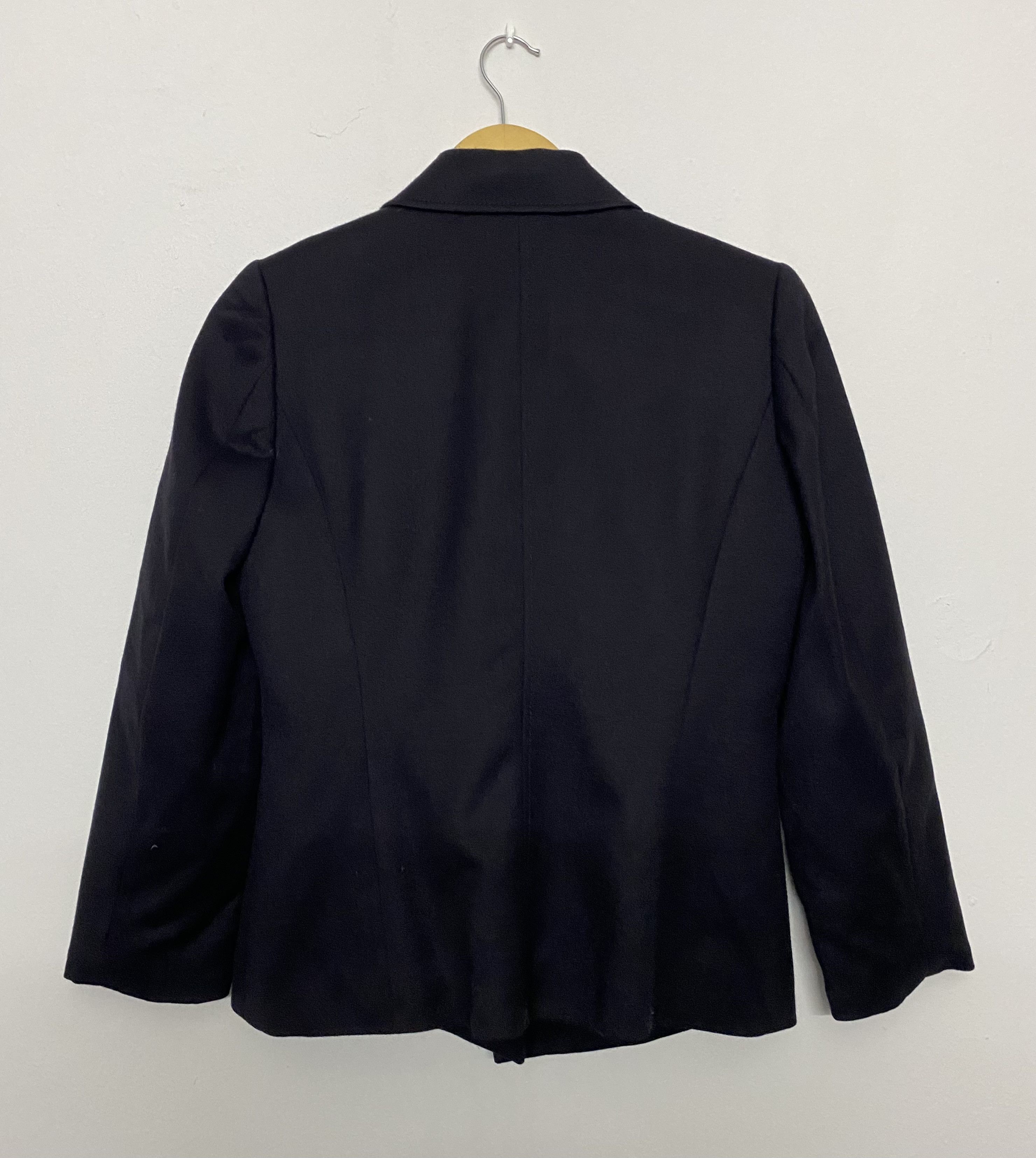DAKS DAKS London Made In Japan Plain Black Jacket Size S / US 4 / IT 40 - 2 Thumbnail