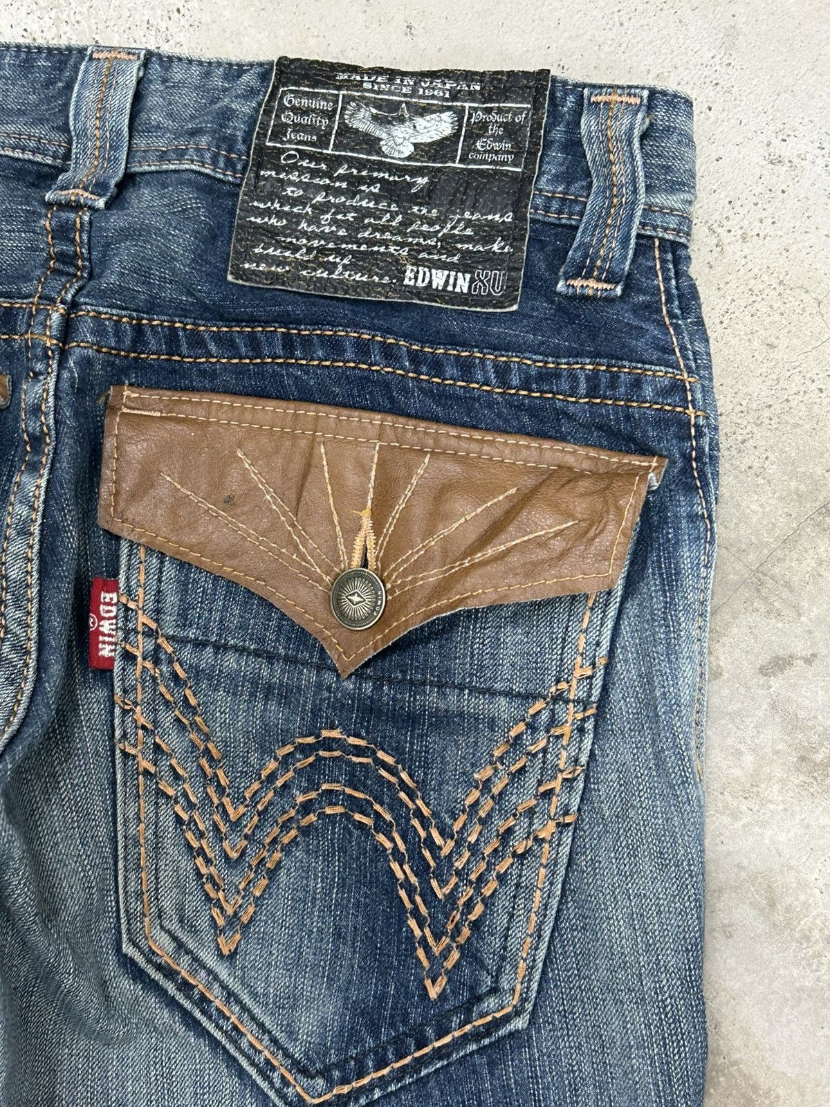Hysteric Glamour Flared Edwin XV Mud Washed Distressed Size US 29 - 12 Thumbnail