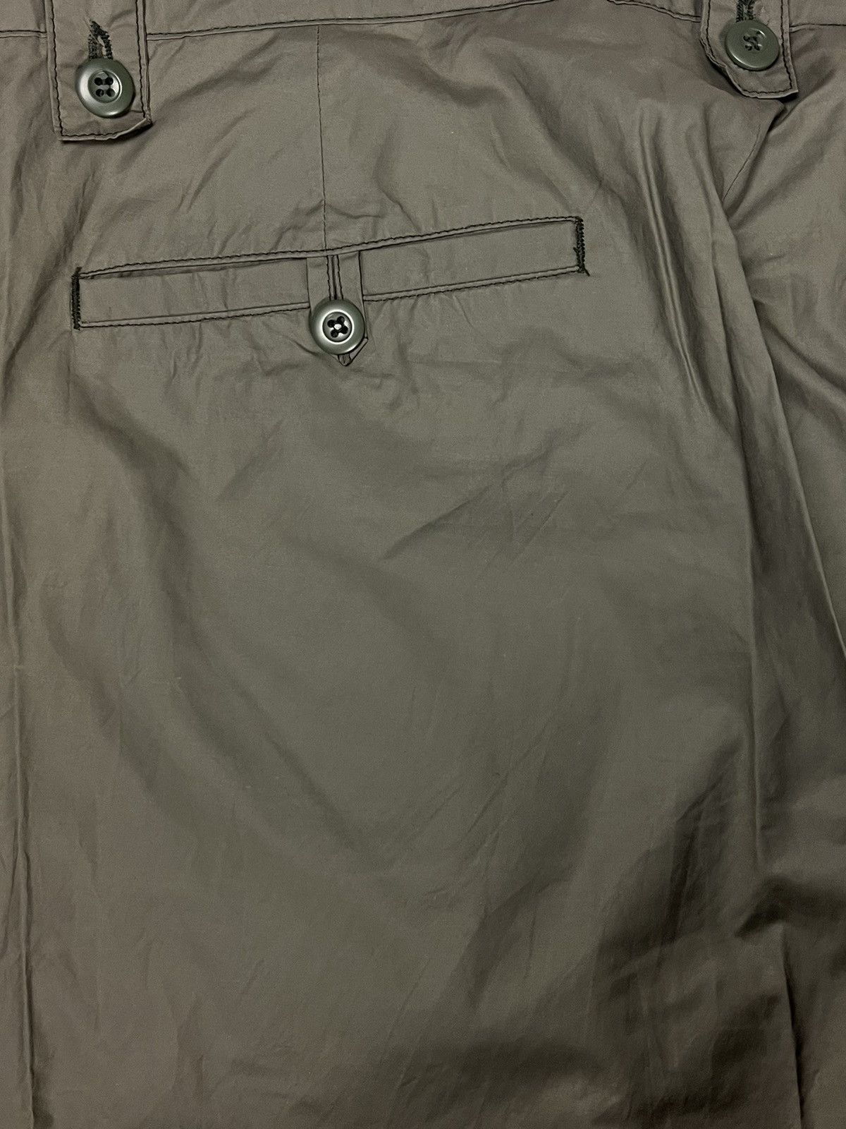 Helmut Lang Helmut Lang - 90’s Olive Synthetic Pants Size US 32 / EU 48 - 4 Thumbnail
