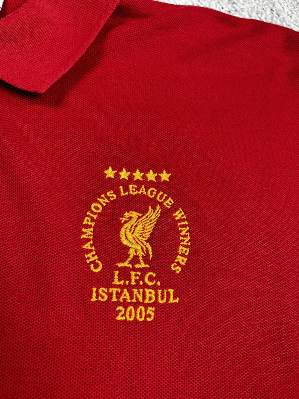 Vintage Liverpool FC Champions League Istanbul 2005 Reebok Polo Size US M / EU 48-50 / 2 - 6 Thumbnail