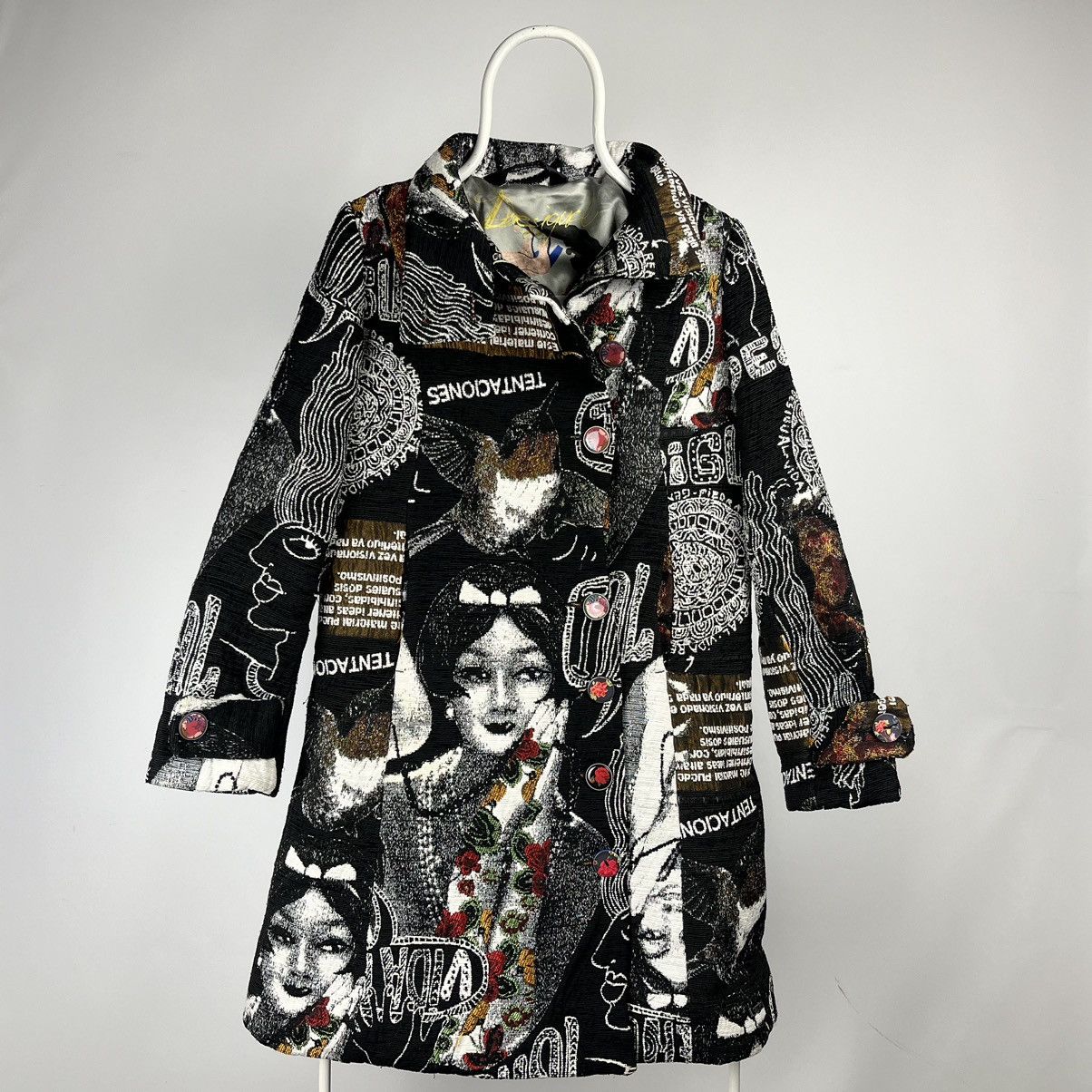 image of Desigual Coat Jacket All Printed Size 40 Womans, Women's