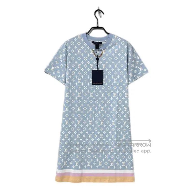 Louis Vuitton Louis Vuitton Blue Women's Dress Size S . Size S / US 4 / IT 40 - 1 Thumbnail