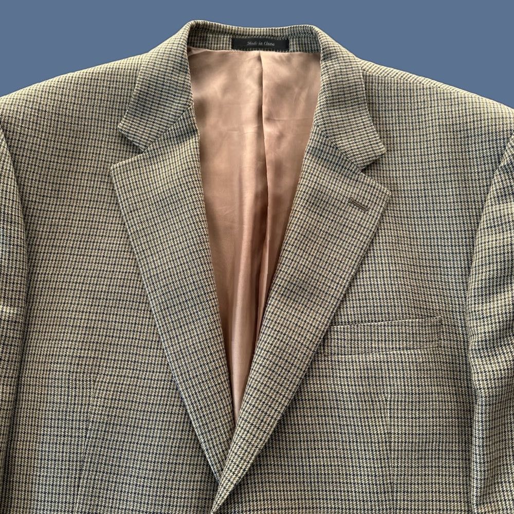 Ralph Lauren Ralph Lauren Blazer Mens 46L Brown Glen Plaid Prince Of Whales Check Lambswool Size 46R - 1 Thumbnail